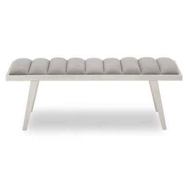 Gilden Grey Bench With Splayed Legs