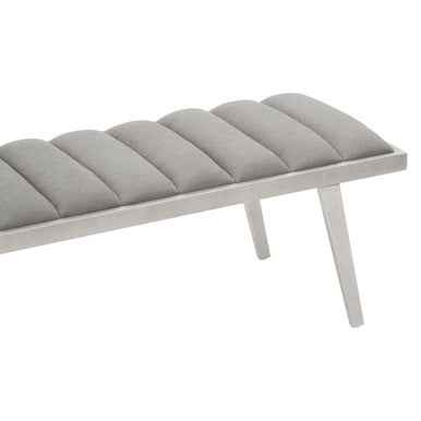 Gilden Grey Bench With Splayed Legs