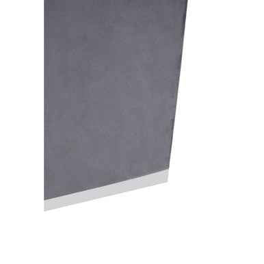 Hagen Grey And Silver Square Stool