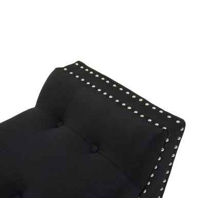 Alea Black Fabric Bench