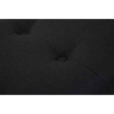 Alea Black Fabric Bench