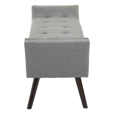 Alea Grey Fabric Bench