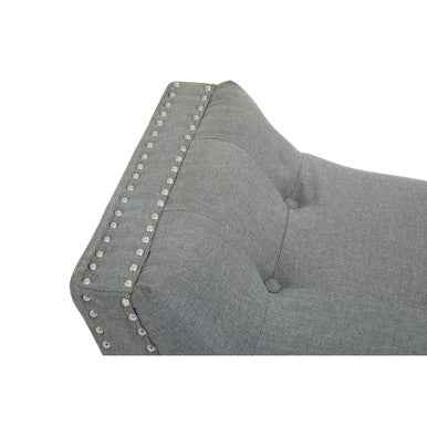 Alea Grey Fabric Bench