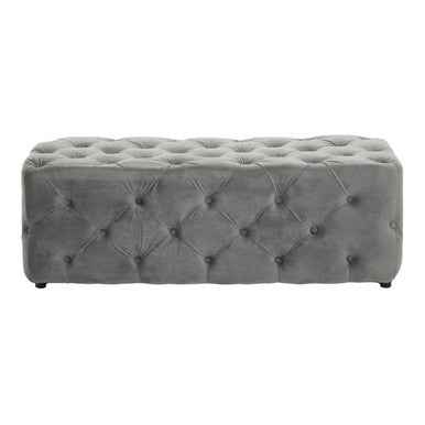 Alea Grey Velvet Bench