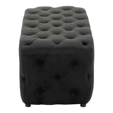 Alea Black Velvet Bench