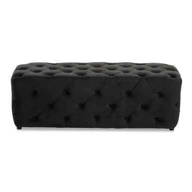 Alea Black Velvet Bench