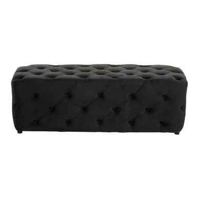 Alea Black Velvet Bench