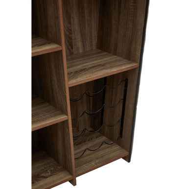 Presley Bar And Grey Velvet Stools Set