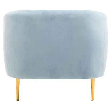 Yasmeen Blue Velvet Armchair