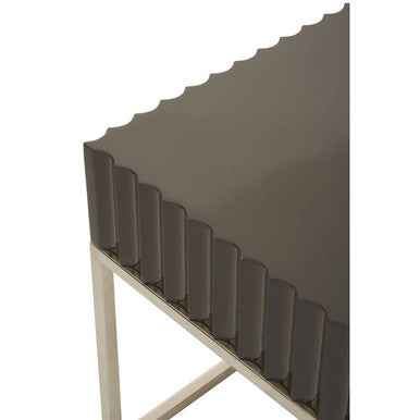 Genoa Grey Hi Gloss Finish Square End Table