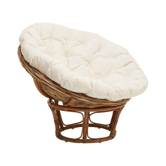 Manado Round Grey Kubu Natural Rattan Chair