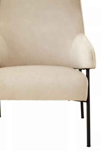 Henia Cream Velvet Chair