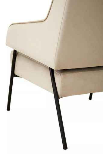 Henia Cream Velvet Chair