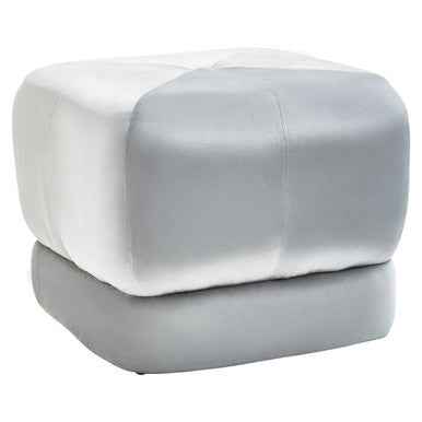 Kaia Grey Velvet Stool