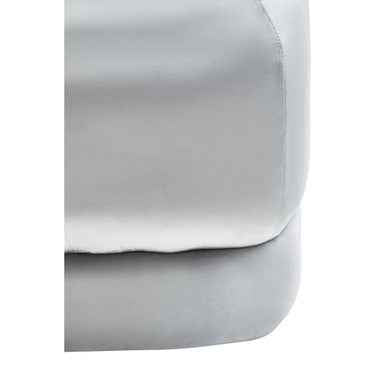 Kaia Grey Velvet Stool