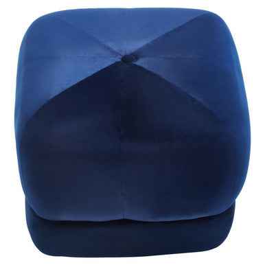 Kaia Midnight Blue Velvet Stool