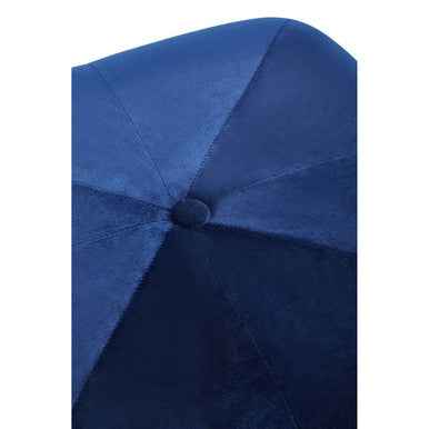 Kaia Midnight Blue Velvet Stool