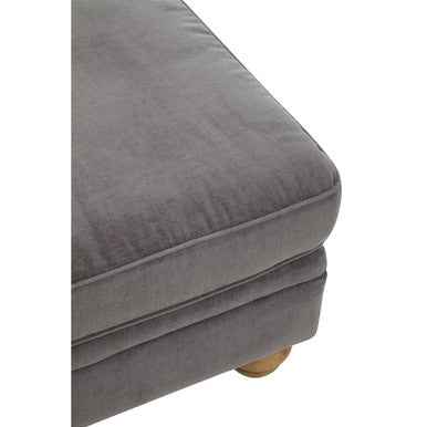 Spencer Grey Fabric Footstool