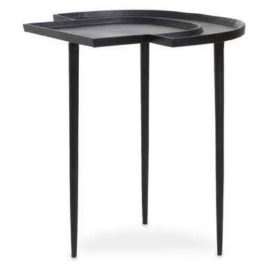 Simbolo Black Nickle Top Side Table
