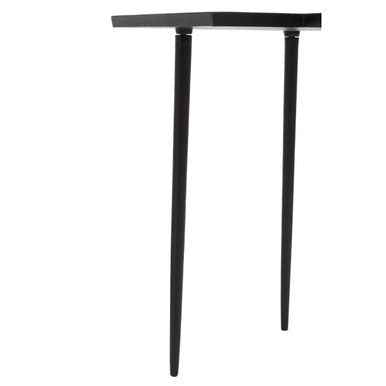 Simbolo Black Nickle Top Side Table