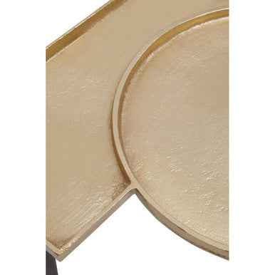 Simbolo Gold Top Side Table