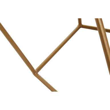 Varana Round Marble Top Coffee Table With Gold Finish Frame