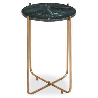 Mandoli Green Marble Side Table