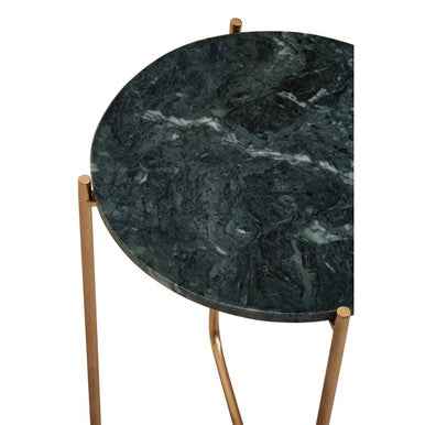 Mandoli Green Marble Side Table