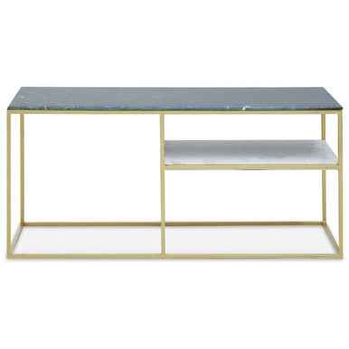 Nirav Assorted Marble And Gold Frame Console Table