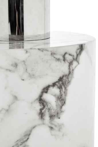 Sesto White Marble Console Table