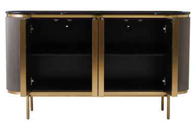 Dervio Four Door Marble Top Sideboard