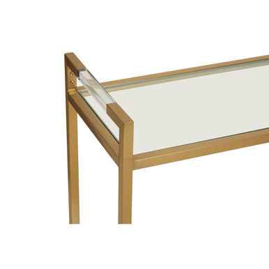 Vogue Matte Gold Console Table