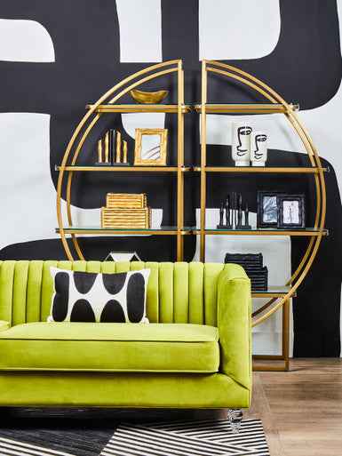 Vogue Left Half Moon Shelf Unit