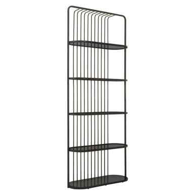 Vogue Five Tier Black Shelf Unit