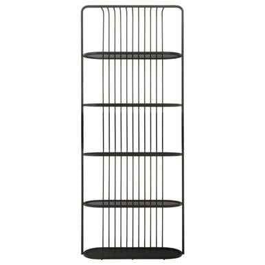 Vogue Five Tier Black Shelf Unit