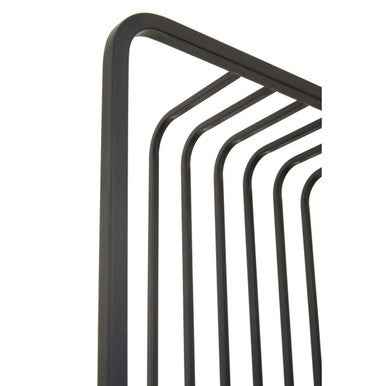 Vogue Five Tier Black Shelf Unit