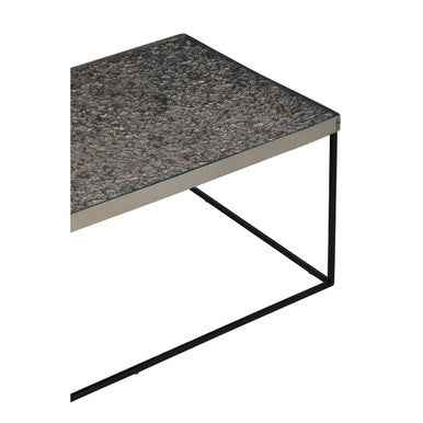 Akola Rectangle Coffee Table in Silver and Glass