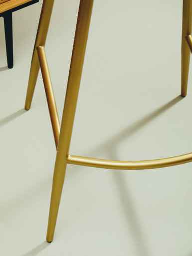 Buffalo Green Leather Bar Chair