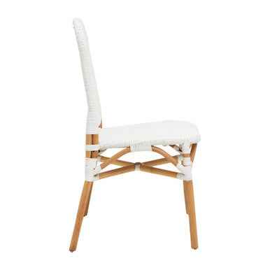 Manado Natural and White Rattan Dining Chair