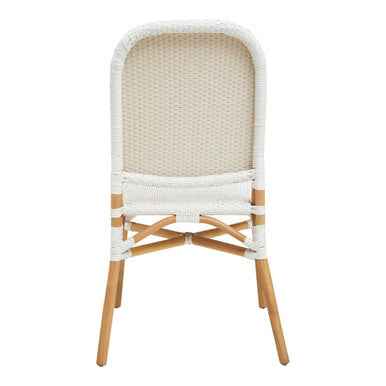 Manado Natural and White Rattan Dining Chair