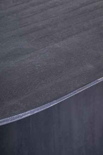 Perdoba Oval Mango Wood Black Finish Dining Table