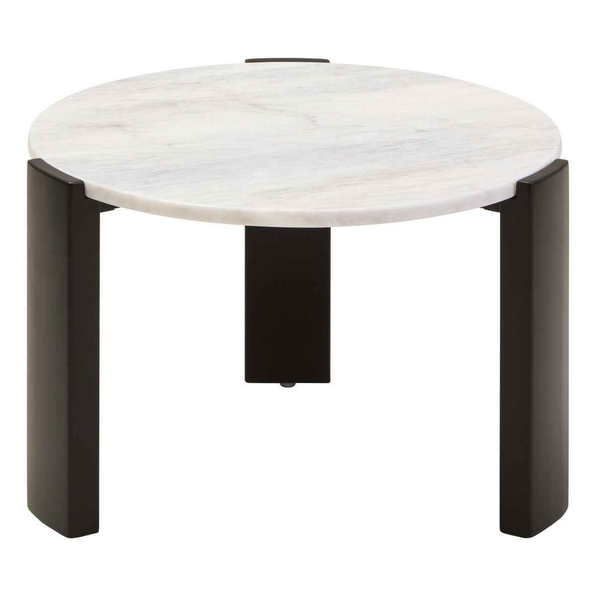 Palermo Round White Marble Top Small Coffee Table