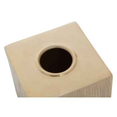 Allegra Champagne Finish Tissue Box