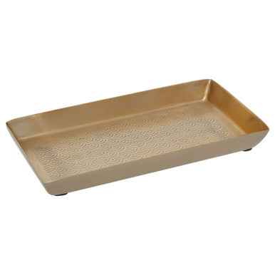 Allegra Etched Metallic Bathroom Tray