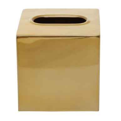 Allegra Gold Finish Tissue Box