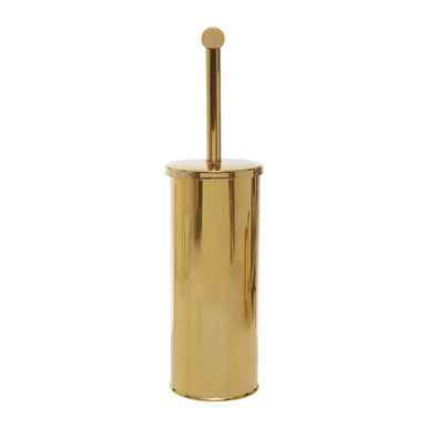 Allegra Stainless Steel Toilet Brush With Gold Detail
