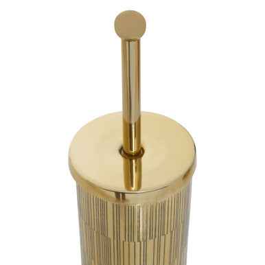 Allegra Gold Finish Aluminium Toilet Brush.