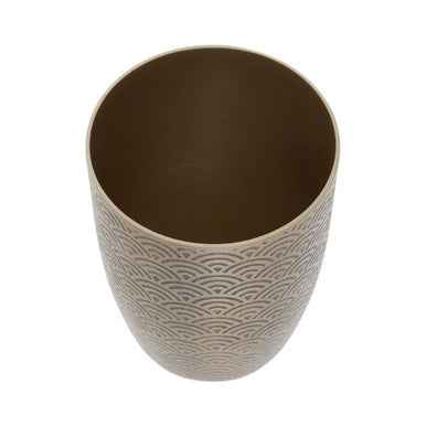 Allegra Etched Metallic Bathroom Tumbler