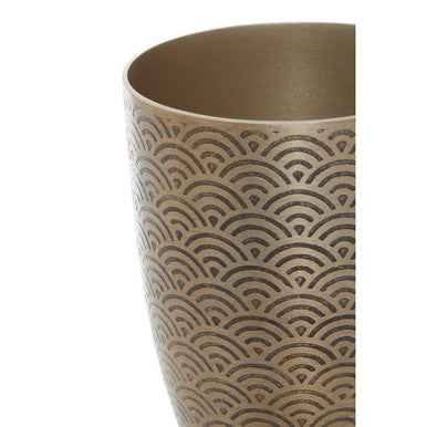 Allegra Etched Metallic Bathroom Tumbler