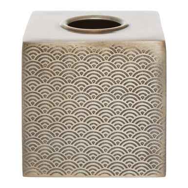 Allegra Etched Metallic Tissue Box